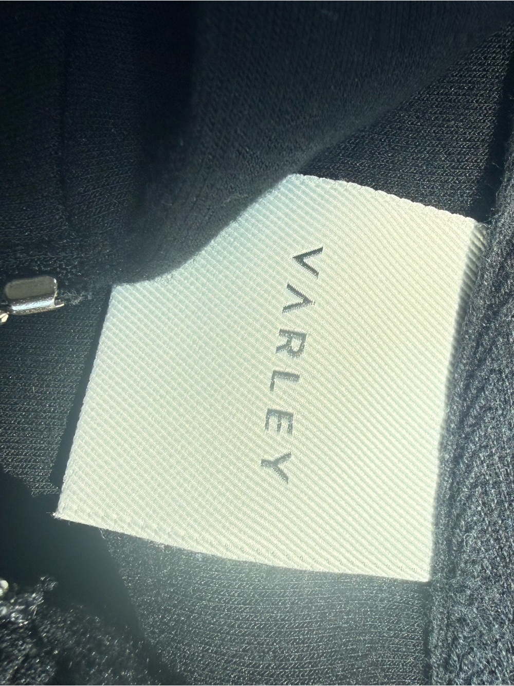 Varley Black Zip-Front Pullover Sweater - Picture 4 of 5